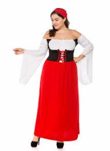 Adult Female Costumes to Hire - German Beerfest - Red